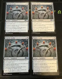Malefic Scythe X4 M21 Core Set Magic the Gathering MTG - Image 1