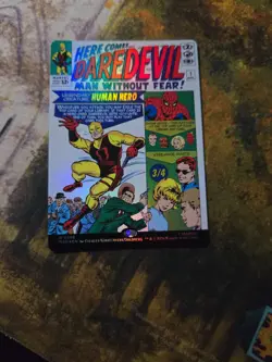 Daredevil, Man Without Fear Borderless Foil 0398 Marvel Super Heroes Magic... - Image 1