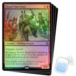 FOIL ELTUREL SURVIVORS X4 Commander Legends: Battle For Baldur's Gate Magic MTG - Image 1