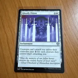 Ghostly Prison - N/M - Secrets Of Strixhaven Magic The Gathering MTG - Image 1