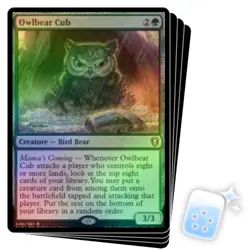 FOIL OWLBEAR CUB X4 Commander Legends: Battle For Baldur's Gate Magic MTG CARD - Image 1