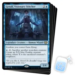 GERALF, VISIONARY STITCHER X4 Innistrad: Crimson Vow VOW Magic MTG MINT CARD - Image 1