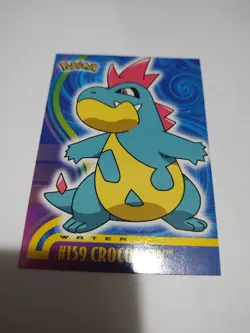 2001 Topps Pokemon Johto Series 1 - CROCONAW - #159 Rare - Image 1
