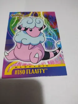 2001 Glossy Topps Pokemon Johto Series 1 Non Holo #180 Flaafy Rare - Image 1