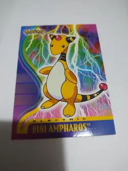 Mint/Nm 2001 Topps TV Animation Edition Johto Series 1 Ampharos #181 Rare - Image 1