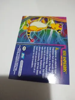 Mint/Nm 2001 Topps TV Animation Edition Johto Series 1 Ampharos #181 Rare - Image 2