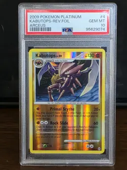 Pokemon 2009 Arceus Kabutops 4/99 Reverse Holo PSA GM10 POP 1! One of a Kind! - Image 1