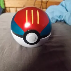 Pokeball 'lure ball' tin C23 *EMPTY* Pokemon card storage tin or decoration. - Image 1