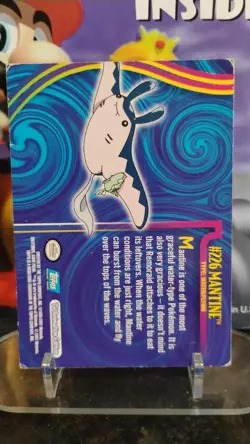 MANTINE Non-Holo POKEMON TV Animation Edition TOPPS 2001 Trading Card #226 - Image 2