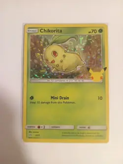 NM Chikorita Holo McDonald's Promo 25th Anniversary Pokemon TCG Card 2/25 - Image 5