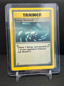 Energy Removal Trainer 92/102 Common Pokemon 1999 Unlimited Base Set MP - Image 1