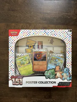 Pokemon TCG Scarlet & Violet 151 Poster Collection Box 3 Packs NEW SEALED TCG US - Image 3