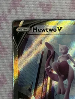 Pokemon Go Mewtwo v Full Art Holo Ultra Rare Card 072/078 Pokemon TCG - Image 2