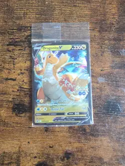 Pokemon TCG Dragonite v Sealed Black Star Promo Holo SWSH235 - Image 1