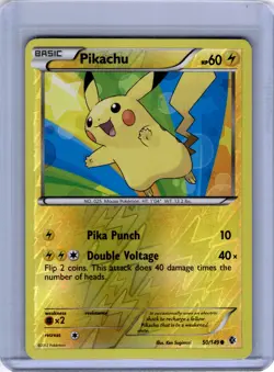 2012 Pokemon Boundaries Crossed Pikachu Reverse Holo #50/149 - Image 1