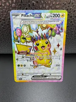 Pokemon Pikachu ex Full Art 219/191 SV Surging Sparks - Image 3