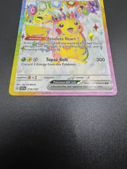 Pokemon Pikachu ex Full Art 219/191 SV Surging Sparks - Image 5