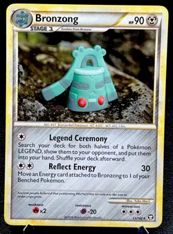 Bronzong 15/102 LP Non Holo Rare Adorable Yuka Morii Clay Doll Art Pokemon Card! - Image 1