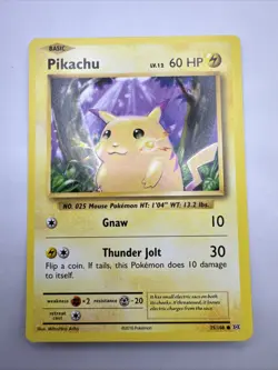 Pokemon Card Pikachu Evolutions Common 35/108 Near Mint - Image 1