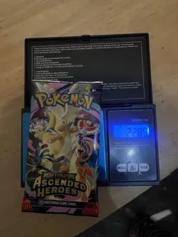 Factory Sealed Pokemon Ascended Heroes Booster Pack Heavy 22.89g!!!! - Image 1