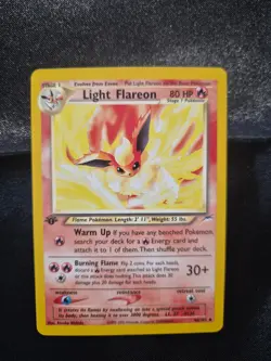 Pokemon 1st Edition Light Flareon 46/105 Neo Destiny Regular - Image 1