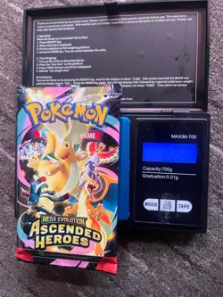 Factory Sealed Pokemon Ascended Heroes Booster Pack Heavy 22.92g!!!! - Image 1