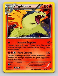 Typhlosion 20/162 Holo Rare XY BREAKthrough Pokemon Holo NM - Image 1