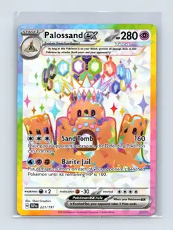 Palossand ex 221/191 Ultra Rare Surging Sparks Pokemon Near Mint - Image 1