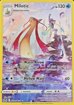 Pokemon TCG Silver Tempest Trainer Gallery Milotic Ultra Rare Holo TG02/TG30 - Image 1
