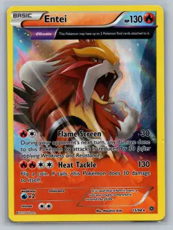 Entei (15) XY - Ancient Origins #15/98 Holo Rare Pokemon Card - Image 1
