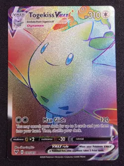 Togekiss VMAX 191/185 SWSH Vivid Voltage Secret Rare Pokemon Card - NM - Image 1