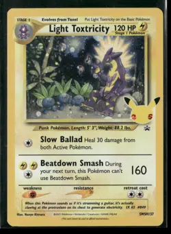 Light Toxtricity SWSH137 Holo P Sword & Shield Promo NM/M Pokemon - Image 1