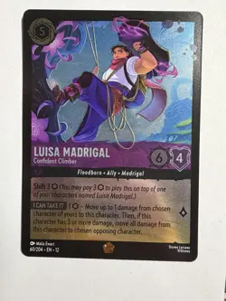 Disney Lorcana Luisa Madrigal Confident Climber 60/204 Rare Foil Shift - Image 1