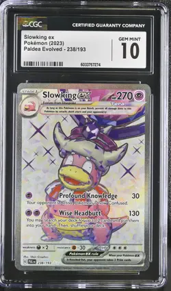 SLOWKING EX Paldea Evolved Ultra Rare Holo #238 CGC 10 Pokemon [Nostalgium] - Image 1