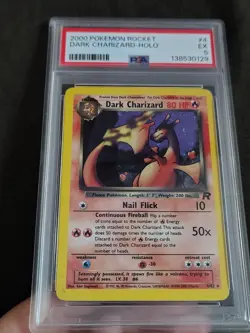 Pokemon Dark Charizard 4/82 Team Rocket Holo Rare PSA 5 - Image 1