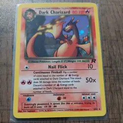 Pokemon TCG Dark Charizard 4/82 Team Rocket Holo Rare 80 HP Eng 2000 - Image 1
