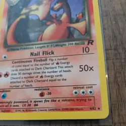 Pokemon TCG Dark Charizard 4/82 Team Rocket Holo Rare 80 HP Eng 2000 - Image 5