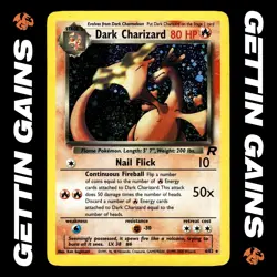 Dark Charizard - 4/82 - Holo Rare - Team Rocket - Pokemon Card - LP - Image 1