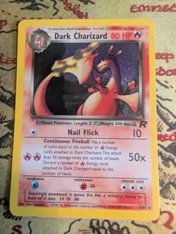 Dark Charizard 4/82 Team Rocket Holo Rare Pokemon TCG LP - Image 1
