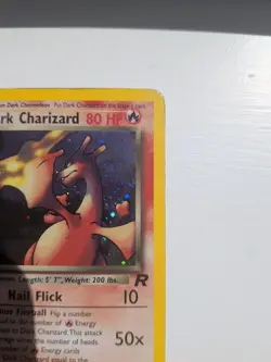 Pokemon TCG Dark Charizard 4/82 Rare Holo Team Rocket WOTC, Vintage - Image 3
