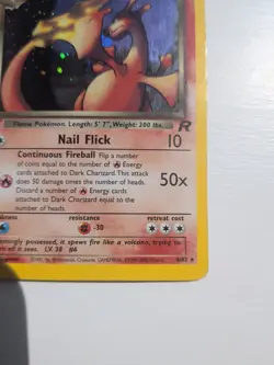 Pokemon TCG Dark Charizard 4/82 Rare Holo Team Rocket WOTC, Vintage - Image 4