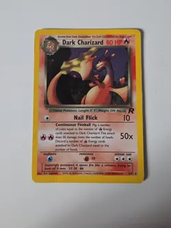 Pokemon TCG Dark Charizard 4/82 Rare Holo Team Rocket WOTC, Vintage - Image 2