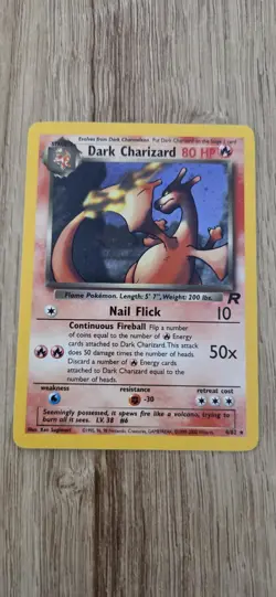 Pokemon TCG Dark Charizard 4/82 Rare Holo Team Rocket WOTC, Vintage - Image 1