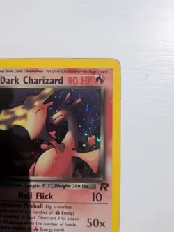 Pokemon TCG Dark Charizard 4/82 Rare Holo Team Rocket WOTC, Vintage - Image 3