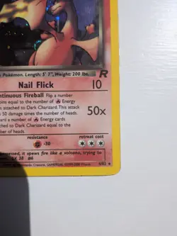 Pokemon TCG Dark Charizard 4/82 Rare Holo Team Rocket WOTC, Vintage - Image 4