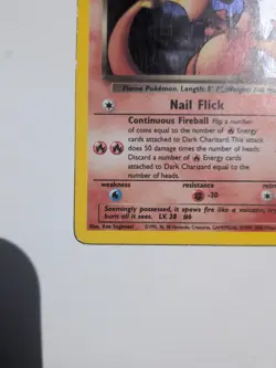 Pokemon TCG Dark Charizard 4/82 Rare Holo Team Rocket WOTC, Vintage - Image 5