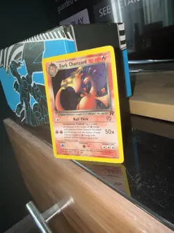 Pokemon TCG Dark Charizard 4/82 Team Rocket Holo Rare Card Heavily Played - Image 2