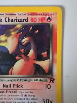 Pokemon TCG Dark Charizard 4/82 Rare Holo Team Rocket WOTC, Vintage - Image 5