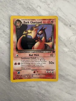 Pokemon TCG Dark Charizard 4/82 Rare Holo Team Rocket -Vintage - Image 5