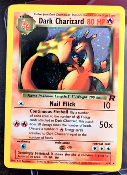 Dark Charizard Holo Rare – 2000 Pokemon Team Rocket #4/82 (Unlimited) – LP - Image 1